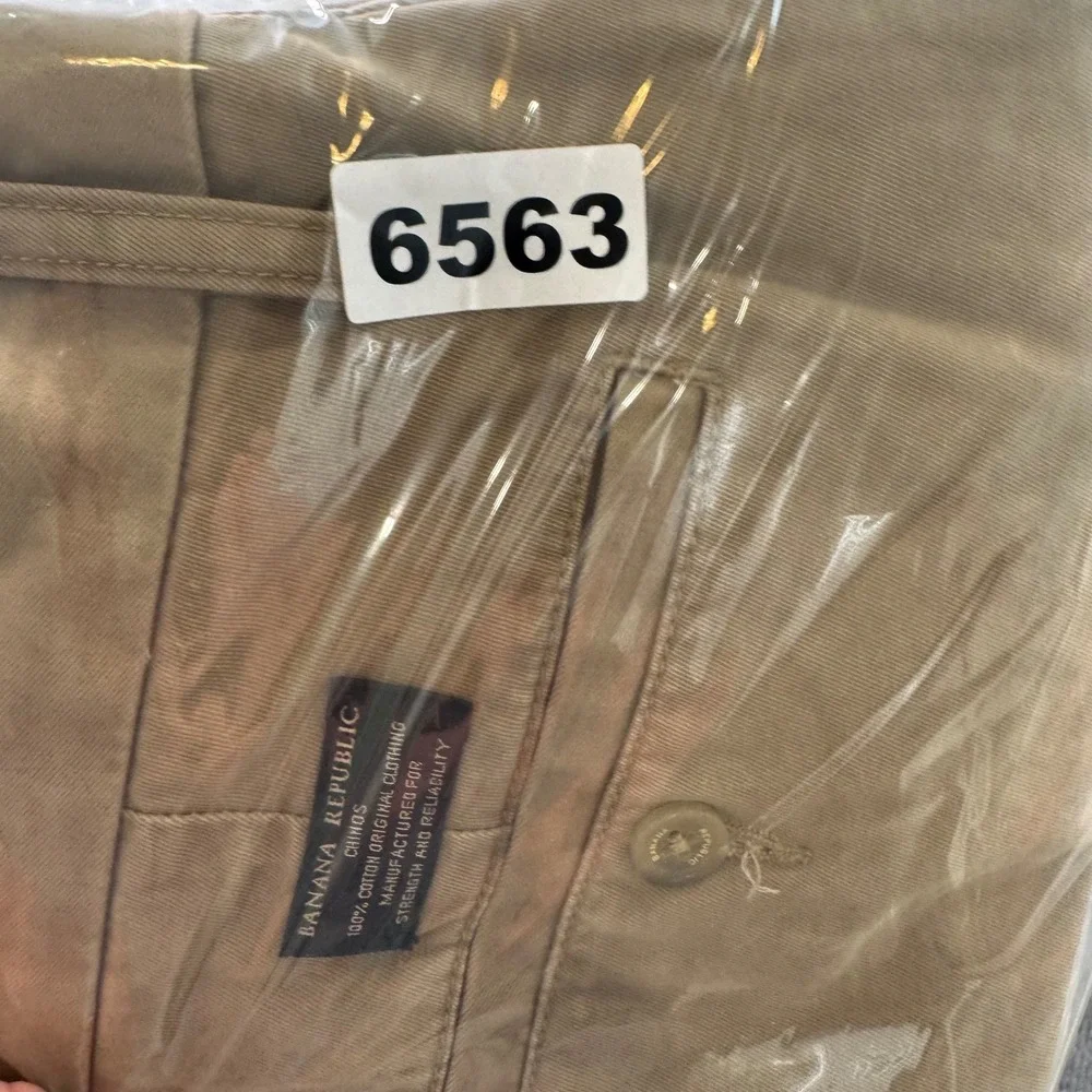 Banana Republic‎ Dawson Chino Mens 33x29 Tan Khaki Straight Leg Pants Old Money